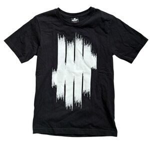 Undefeated Black 5 Strike Logo Short Sleeve Shirt